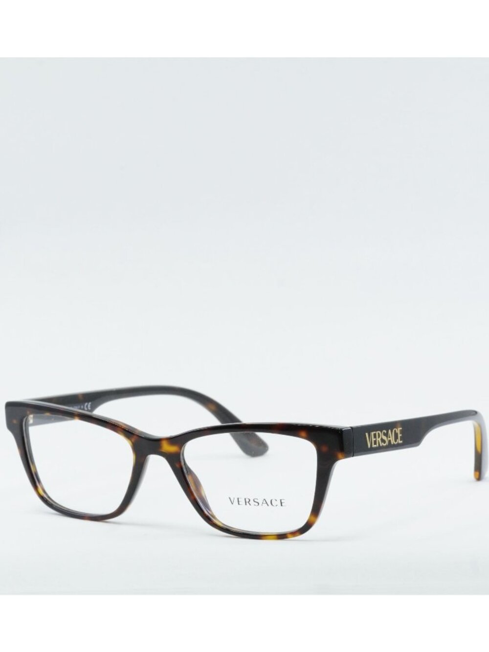 Versace VE3316 108 Eyeglasses Dark Havana 53mm Rectangle Frame